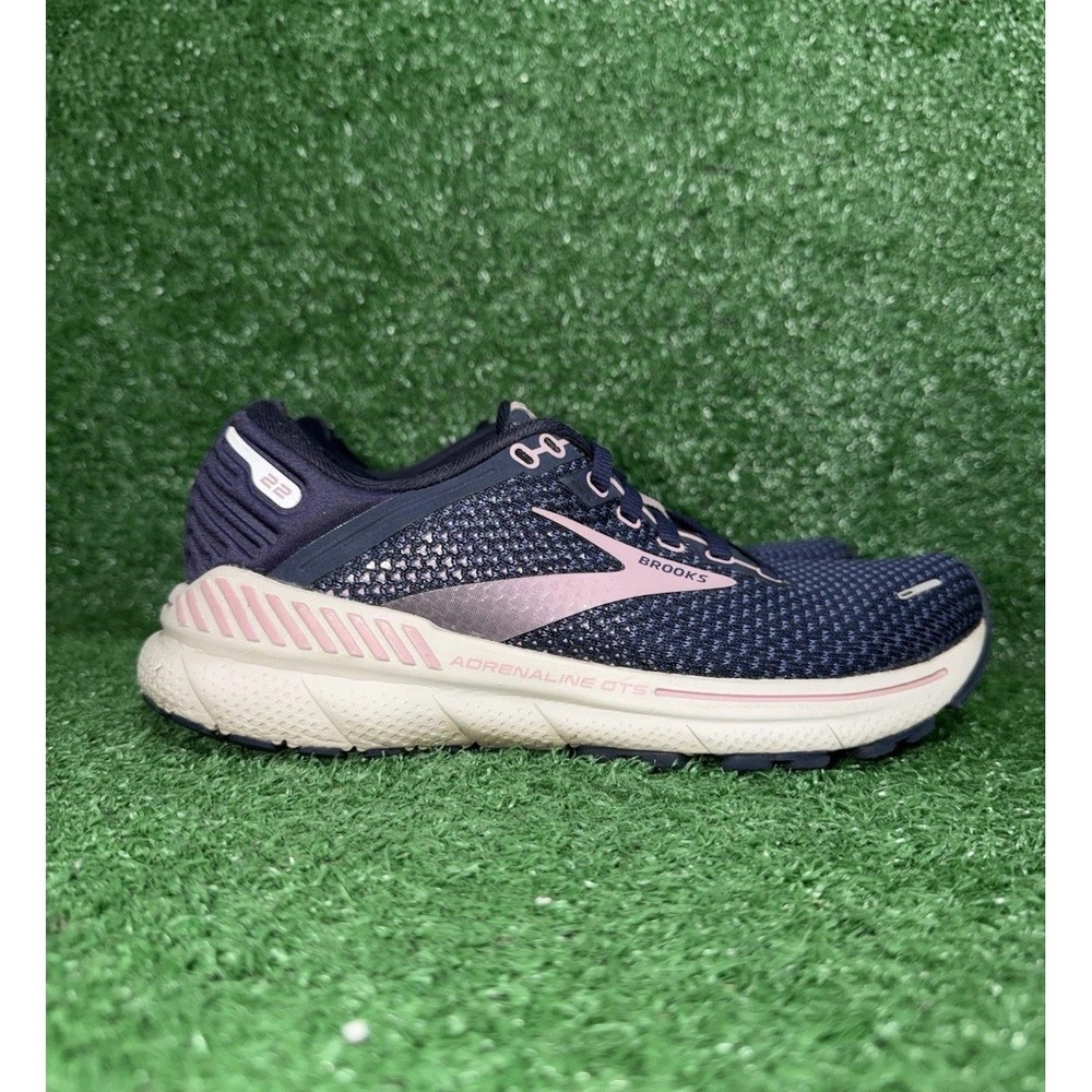 Brooks Adrenaline GTS 22 Women Size 6.5 B Blue Running Shoes Athletic Sneakers